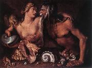 GHEYN, Jacob de II Neptune and Amphitrite df oil on canvas
